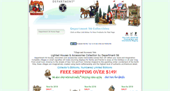 Desktop Screenshot of department56atchristmastreasures.com