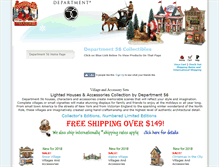 Tablet Screenshot of department56atchristmastreasures.com